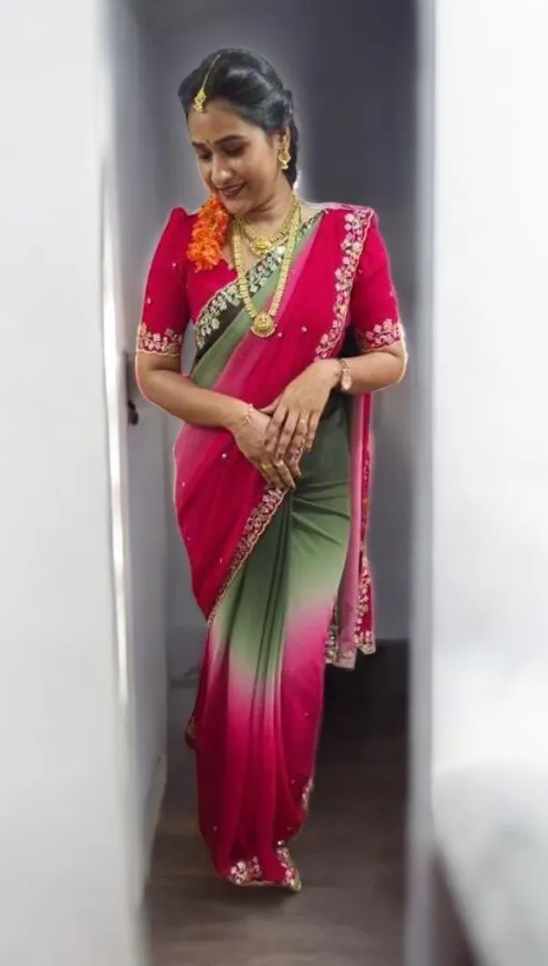 Pure_Star_Georgette_Chiffon_Ombre_Saree_with_Multi_Sequin_Embroidery_&_Matching_Blouse