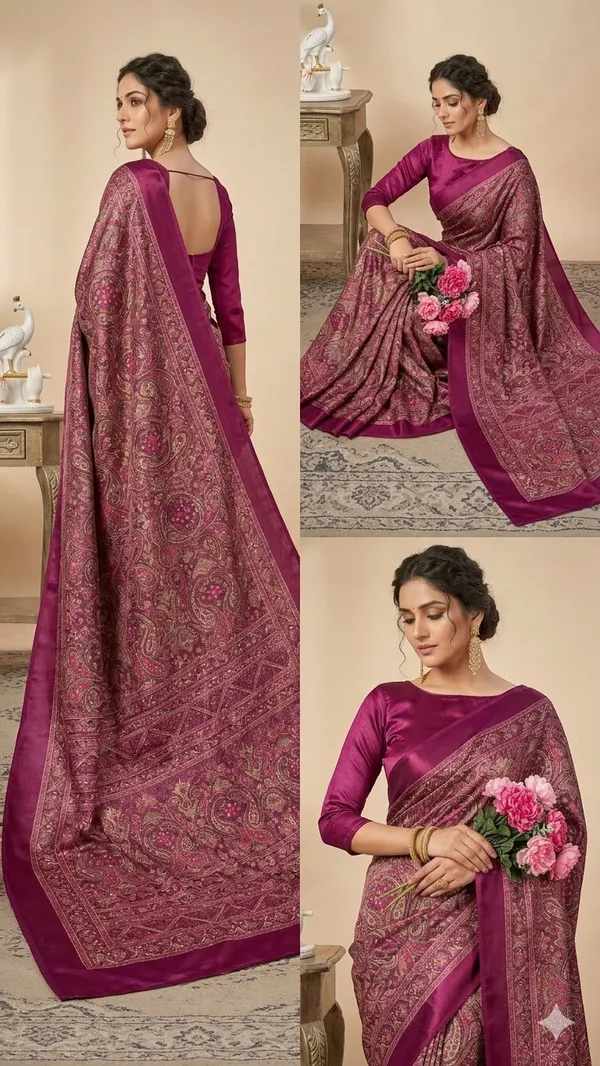 Tarki_Silk_Printed_Saree_with_Elegant_Paisley_Design_and_Unstitched_Blouse_Piece