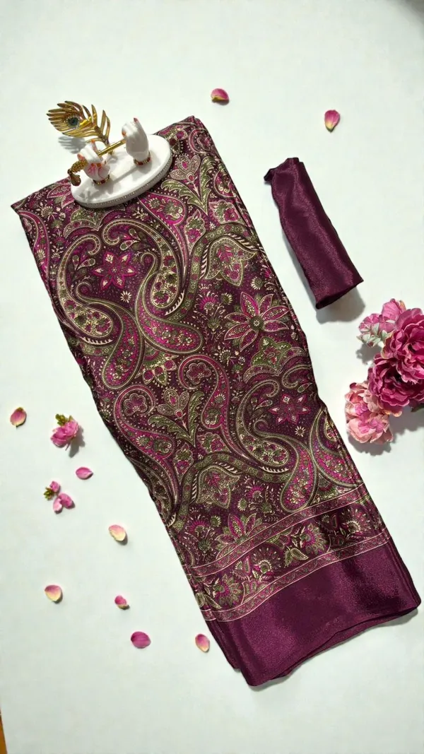 Tarki_Silk_Printed_Saree_with_Elegant_Paisley_Design_and_Unstitched_Blouse_Piece