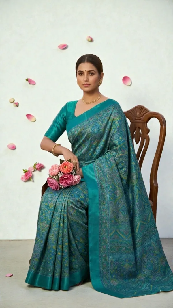 Tarki_Silk_Printed_Saree_with_Elegant_Paisley_Design_and_Unstitched_Blouse_Piece