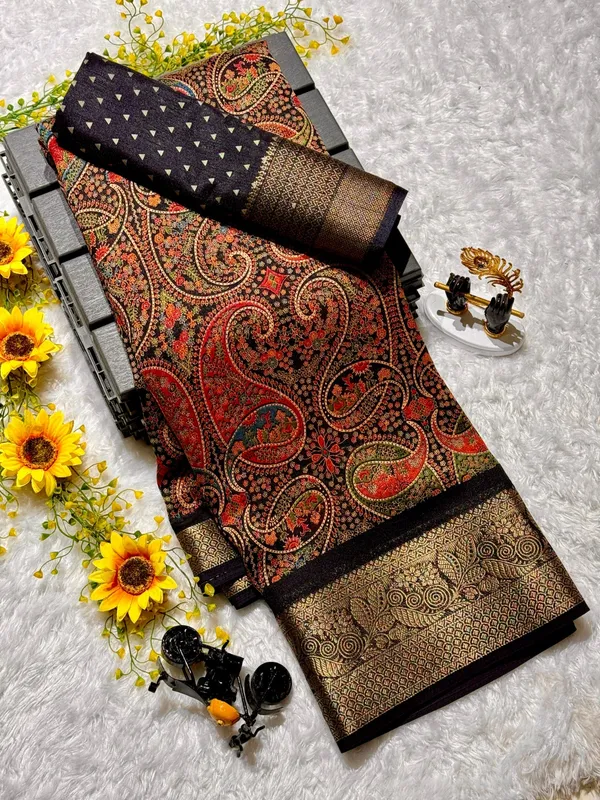 Black_Banarasi_Silk_Saree_For_Women