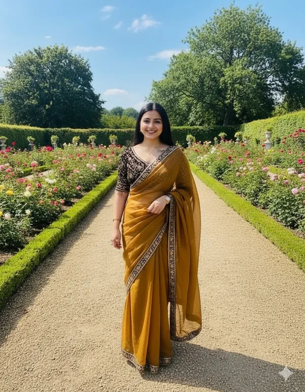 Yellow_Satin_Saree_For_Women