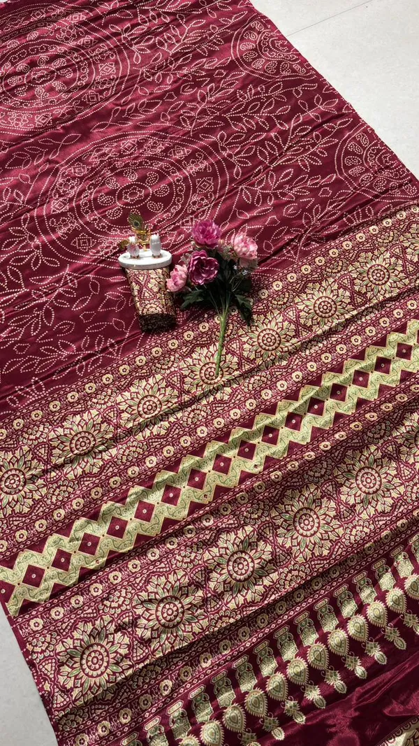 Brown_Art_Silk_Saree_For_Women