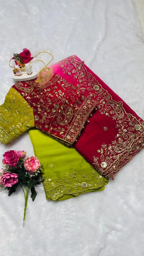 Multicolour_Georgette_Saree_For_Women