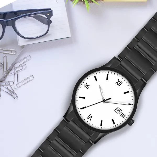 Black__Stainless_Steel_Analog_Watch_With_Roman_Numerals_And_Date_Display_For_Men
