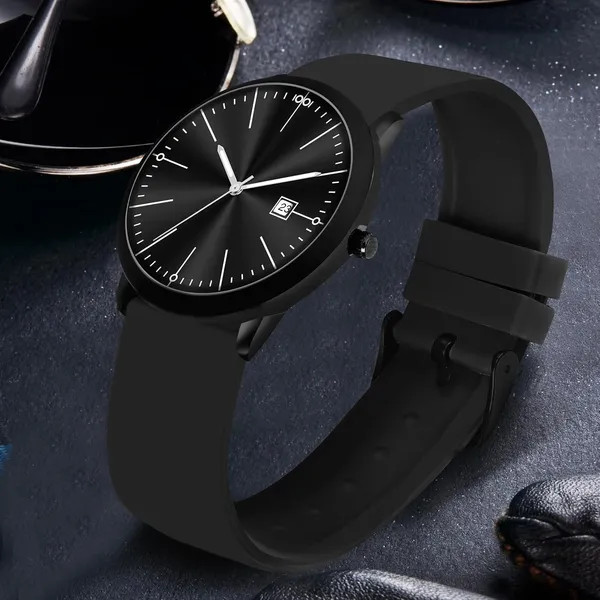 Black_Quartz_Watch_With_Date_Display_For_Men