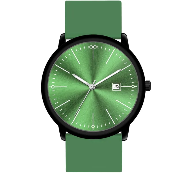 Green_Quartz_Watch_With_Date_Display_For_Men