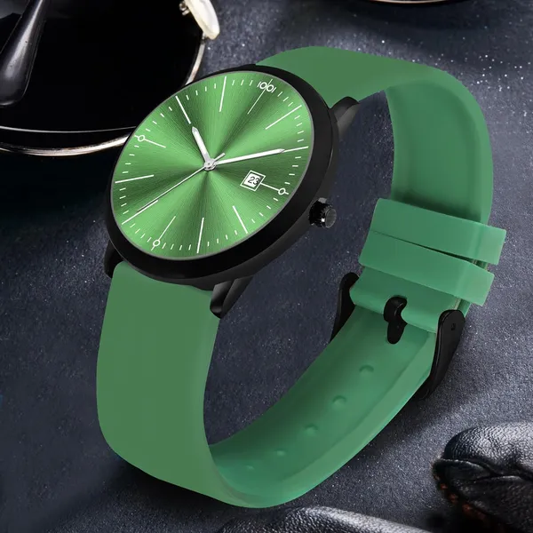 Green_Quartz_Watch_With_Date_Display_For_Men