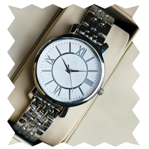 Silver_Roman_Numeral_Quartz_Dress_Watch_With_Metal_Bracelet_For_Men