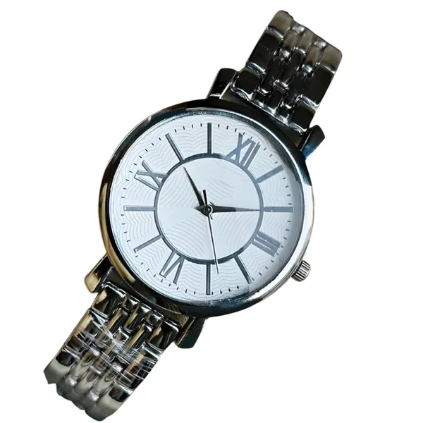 Silver_Roman_Numeral_Quartz_Dress_Watch_With_Metal_Bracelet_For_Men