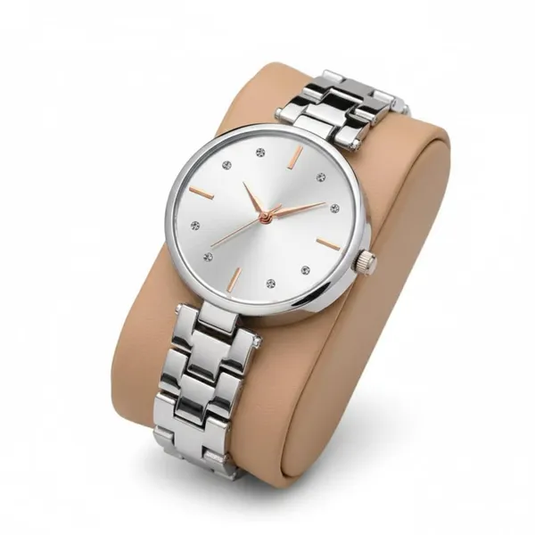 Silver_Quartz_Bracelet_Watch_For_Women