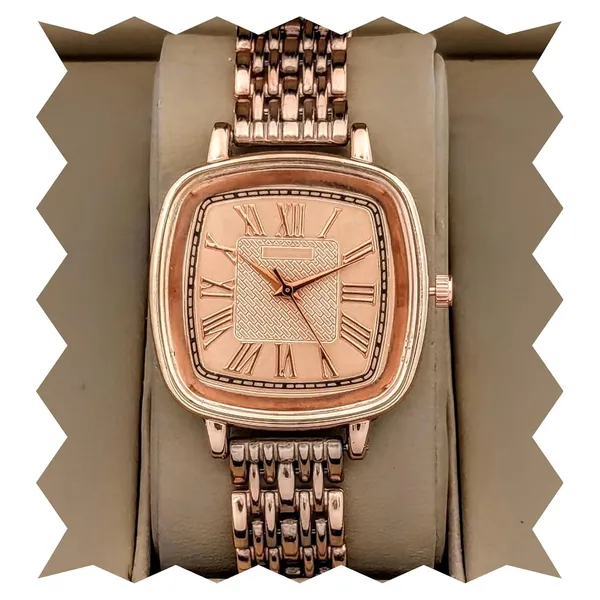 Rose_Gold_Square_Dial_Analog_Watch_With_Bracelet_Strap_For_Women