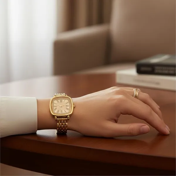 Gold_Square_Dial_Analog_Watch_With_Bracelet_Strap_For_Women