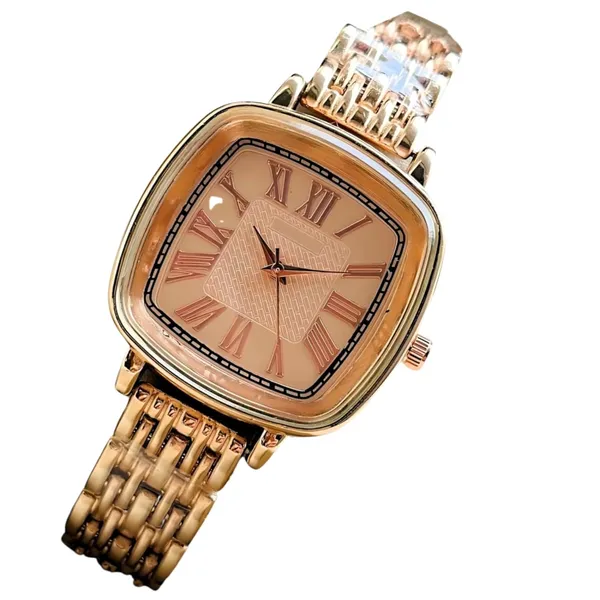 Rose_Gold_Square_Dial_Analog_Watch_With_Bracelet_Strap_For_Women