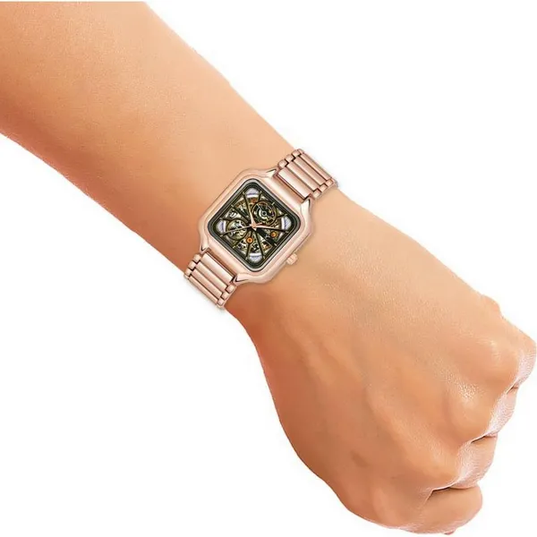 Rose_Gold_Square_Dial_Analog_Bracelet_Watch_For_Women