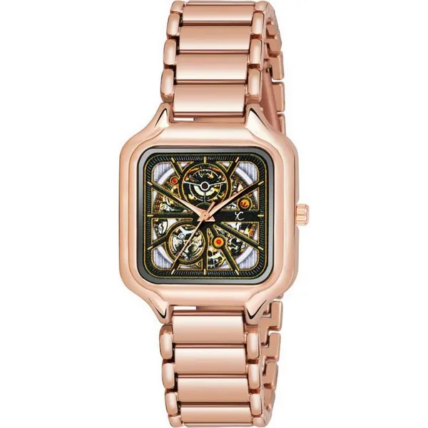 Rose_Gold_Square_Dial_Analog_Bracelet_Watch_For_Women