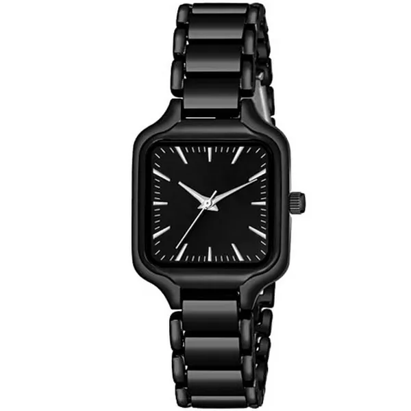Black_Square_Dial_Analog_Bracelet_Watch_For_Women
