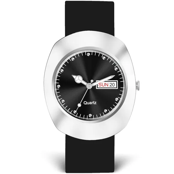 Black_Quartz_Analog_Wristwatch_With_Day_Date_Display_For_Men