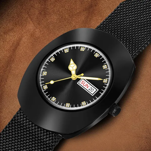Black_Stainless_Steel_Mesh_Strap_Analog_Watch_For_Men