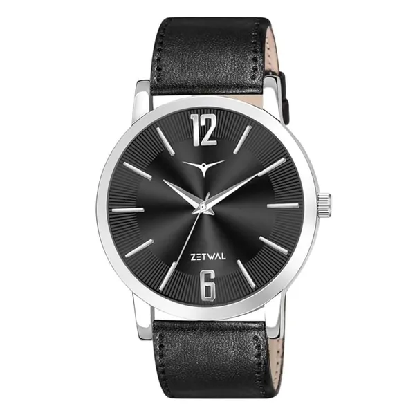 Black_Analog_Quartz_Watch_With_Stainless_Steel_Case_And_Leather_Strap_For_Men