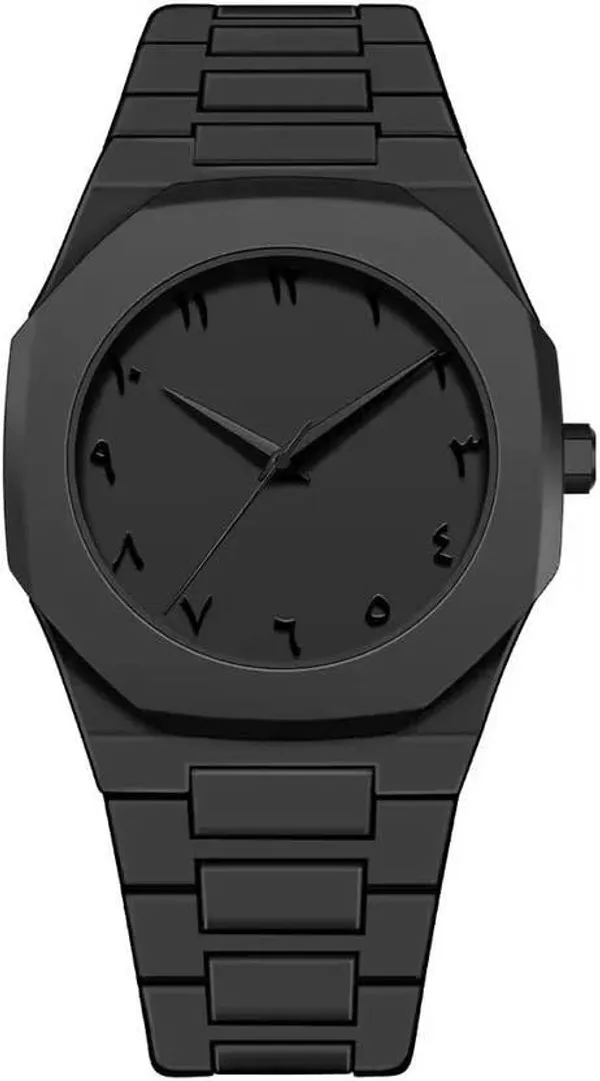 Black_Stainless_Steel_Quartz_Wrist_Watch_For_Men