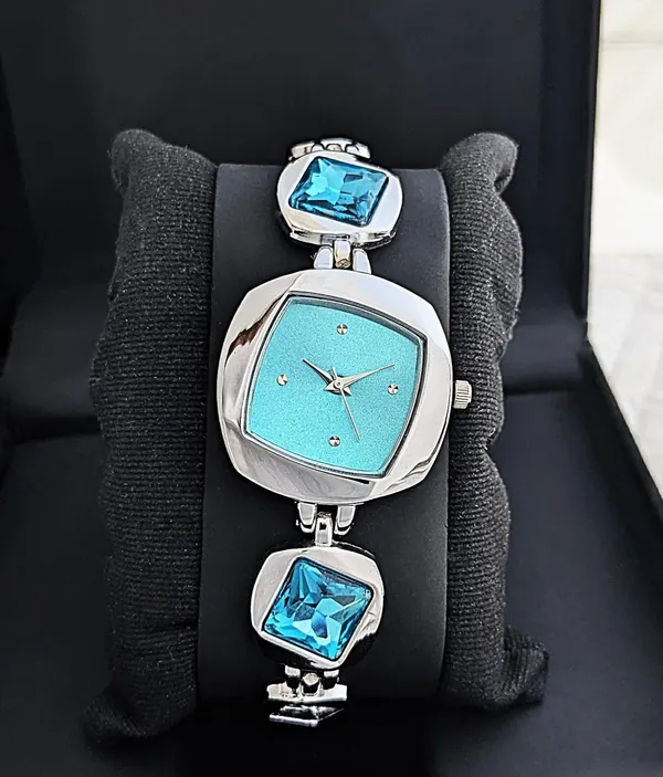 Silver-Sky_Blue_Crystal_Accent_Watch_For_Women