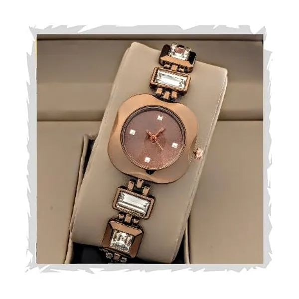 Brown_Crystal_Bracelet_Watch_For_Women