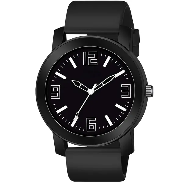 Black_Silicone_Strap_Watch_For_Unisex