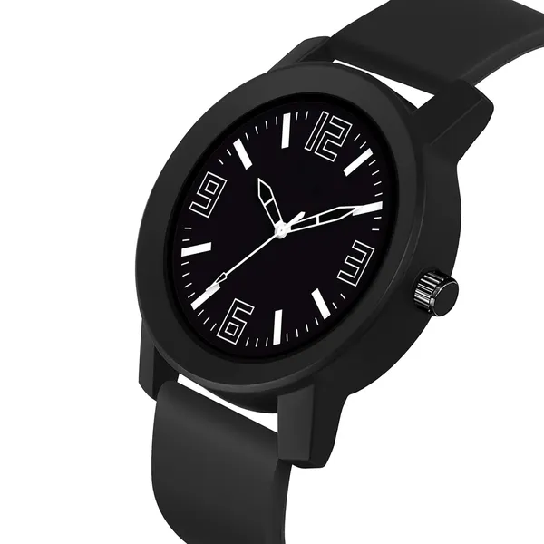 Black_Silicone_Strap_Watch_For_Unisex