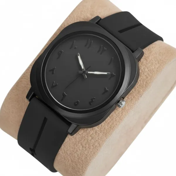 Black_Stainless_Steel_Quartz_Wrist_Watch_For_Men