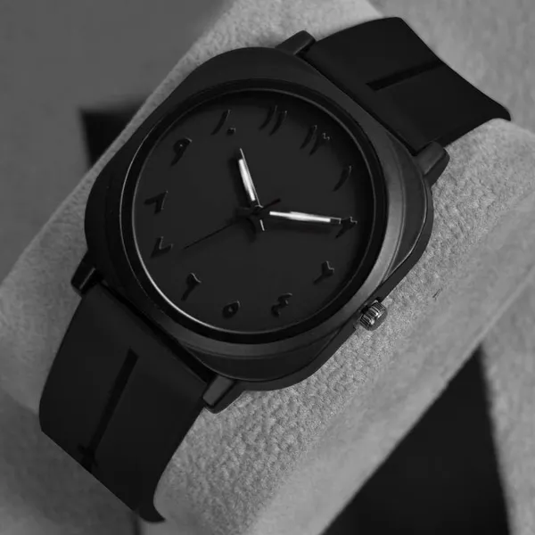 Black_Stainless_Steel_Quartz_Wrist_Watch_For_Men