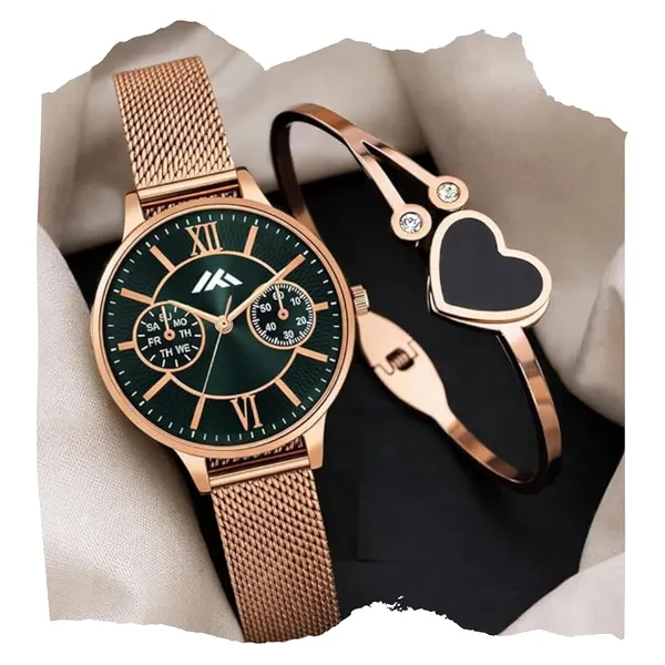 Green_And_Rose_Gold_Stainless_Steel_Analog_Watch_For_Women_For_Women