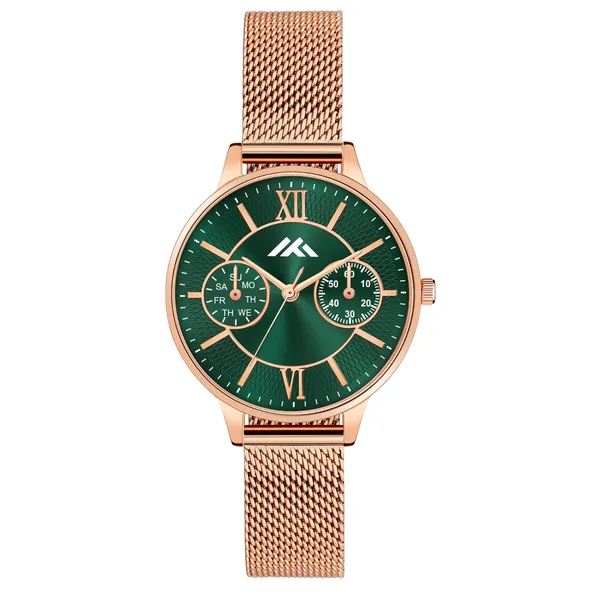 Green_And_Rose_Gold_Stainless_Steel_Analog_Watch_For_Women_For_Women