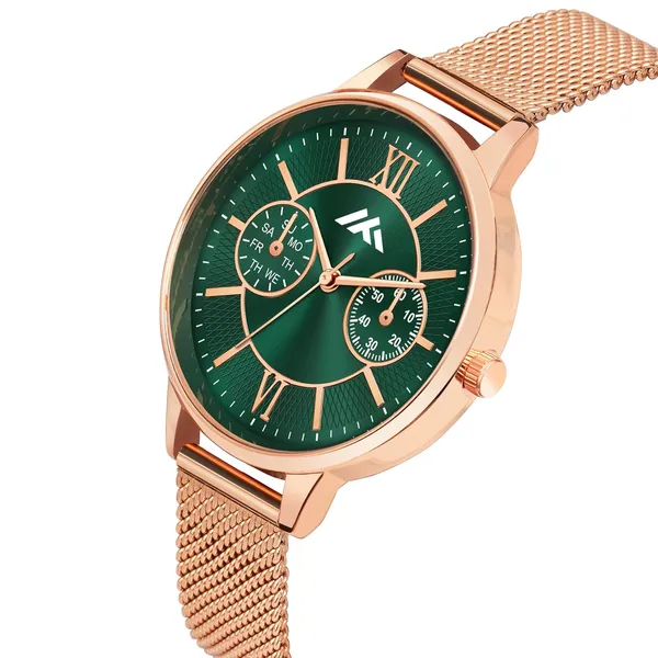 Green_And_Rose_Gold_Stainless_Steel_Analog_Watch_For_Women_For_Women