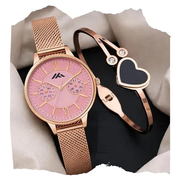 Pink_And_Rose_Gold_Stainless_Steel_Analog_Watch_For_Women