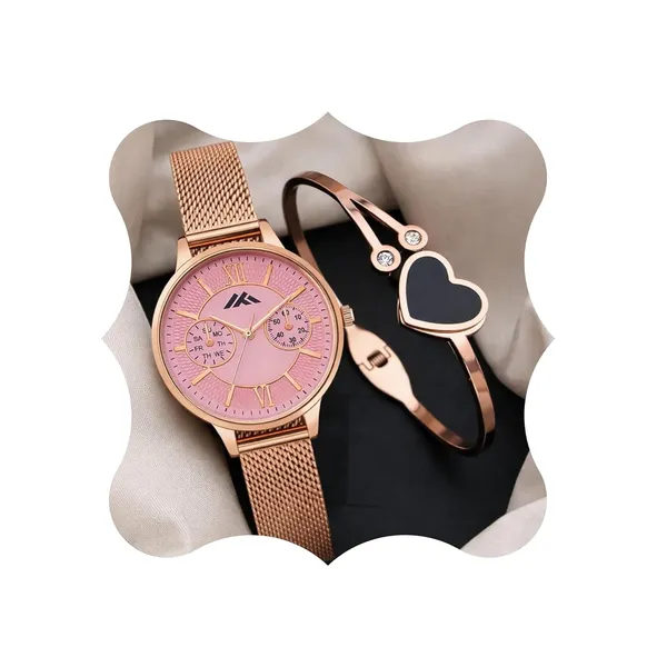 Pink_And_Rose_Gold_Stainless_Steel_Analog_Watch_For_Women