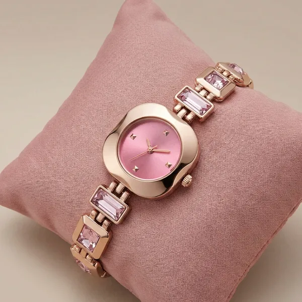 Pink_Crystal_Bracelet_Watch_For_Women
