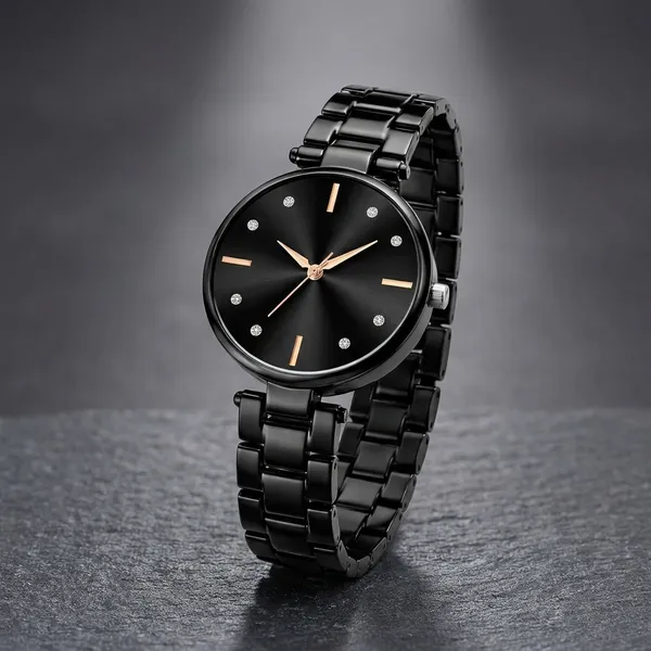 Black_Quartz_Bracelet_Watch_For_Women