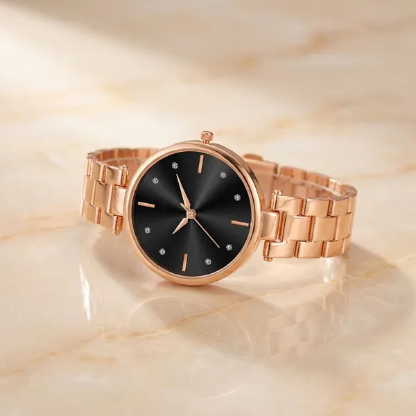 Rose_Gold_Quartz_Bracelet_Watch_For_Women