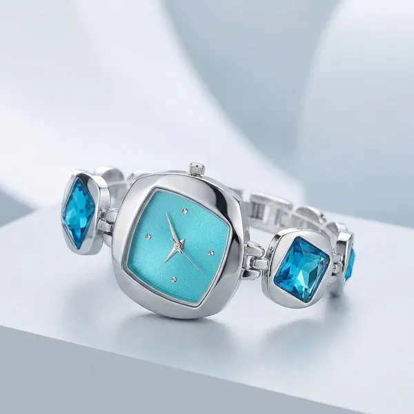 Silver-Sky_Blue_Crystal_Accent_Watch_For_Women