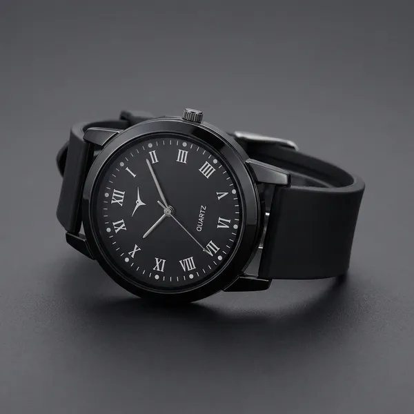 Black_Analog_Quartz_Watch_With_Silicone_Strap_For_Men