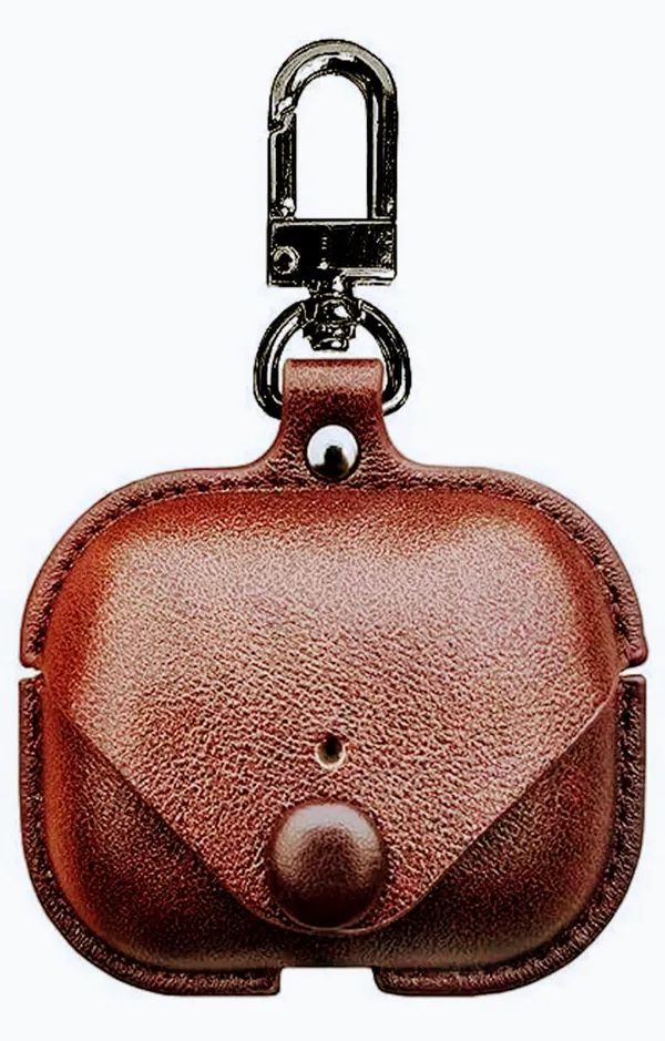 Protective_Case_for_AirPods_Pro_2,_Brown_(Airpods_Not_Included,_Artificial_Leather)