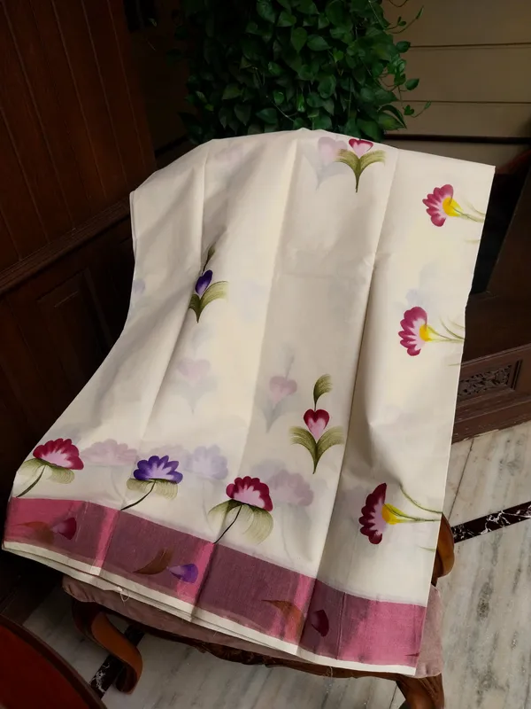 Sugandha_Floral_Pink_Saree_For_Women