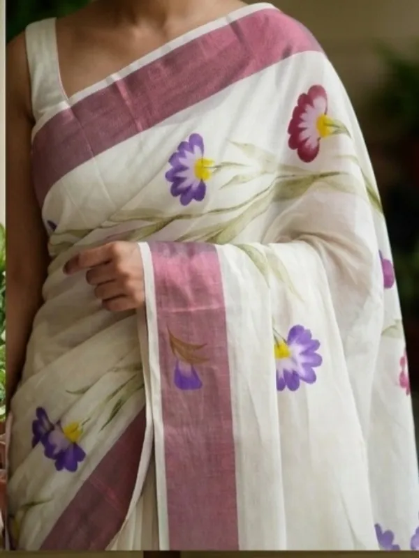 Sugandha_Floral_Pink_Saree_For_Women