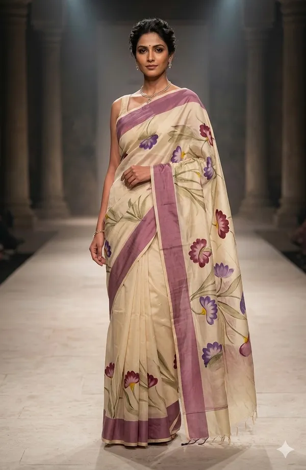 Sugandha_Floral_Pink_Saree_For_Women
