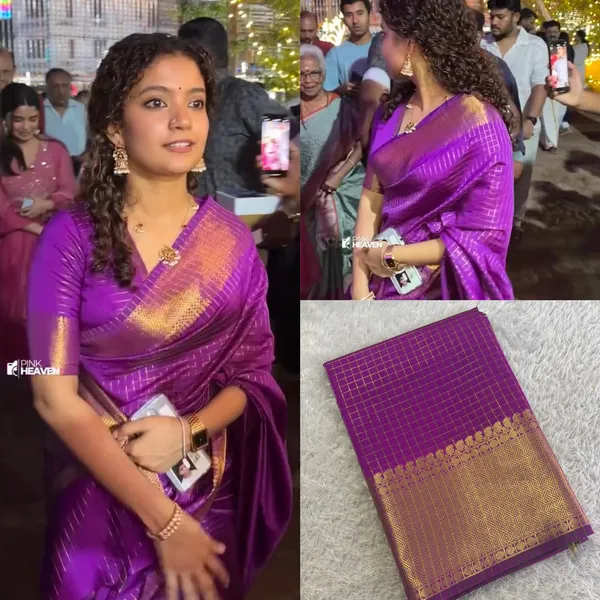 Anna_Ben_Inspired_Jari_Checks_Saree_For_Women