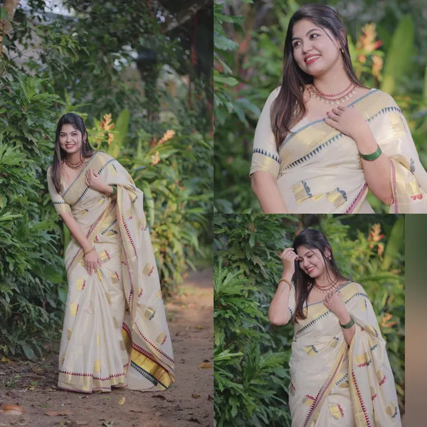 Lotus_Weave_Golden_Tissue_Saree_With_Temple_Borders_For_Women