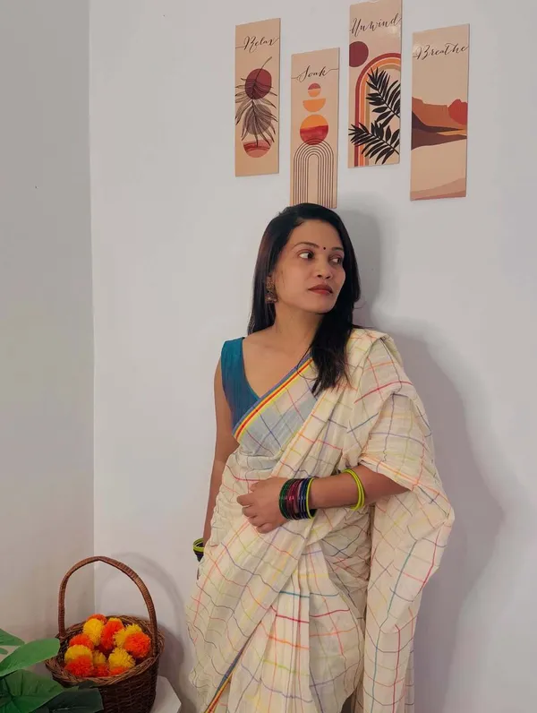 Multicolor_Checks_Mul_Cotton_For_Women