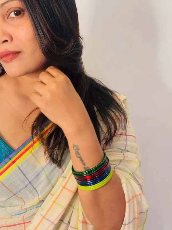 Multicolor_Checks_Mul_Cotton_For_Women