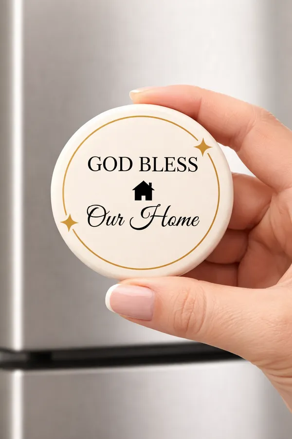 Gospel_Threads_God_Bless_Our_Home_White_Fridge_Magnet_|_Christian_Home_Blessing_Metal_Magnet_India_|_Faith_Housewarming_Kitchen_Decor_Gift_for_Christian_Families